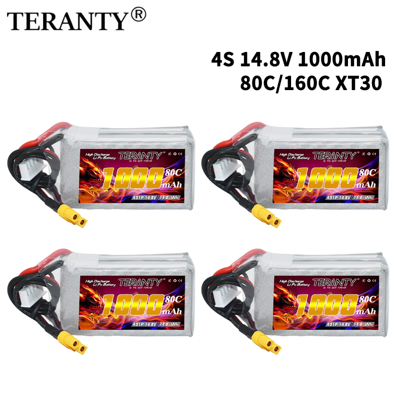 Lipo Battery 4S - TERANTY 4S 1000mAh 14.8V 80C/160C Lipo