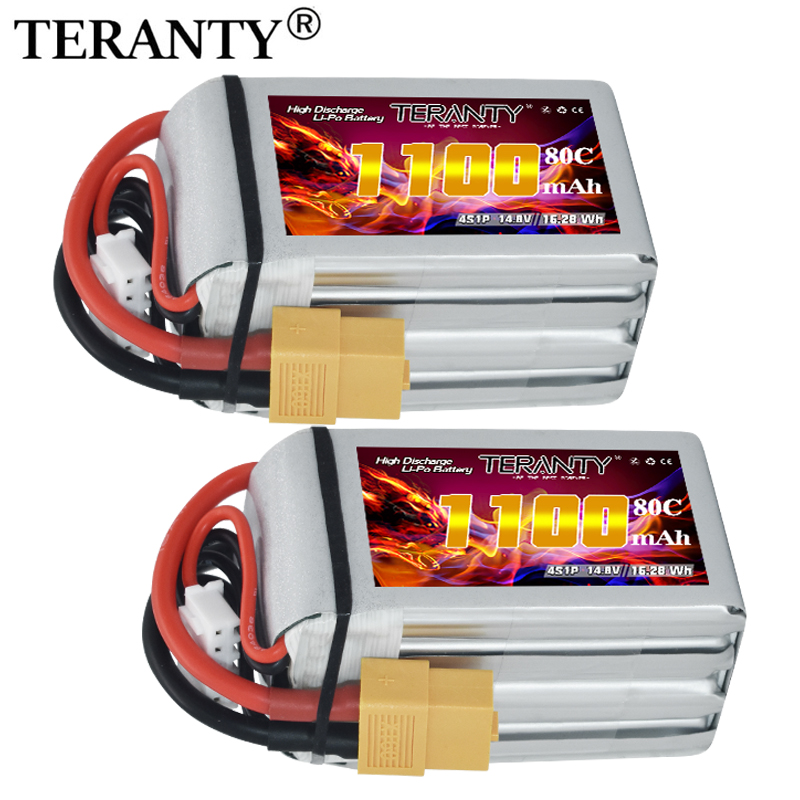 Lipo Battery 4S - TERANTY 4S 1100mAh 80C/160C Lipo Battery