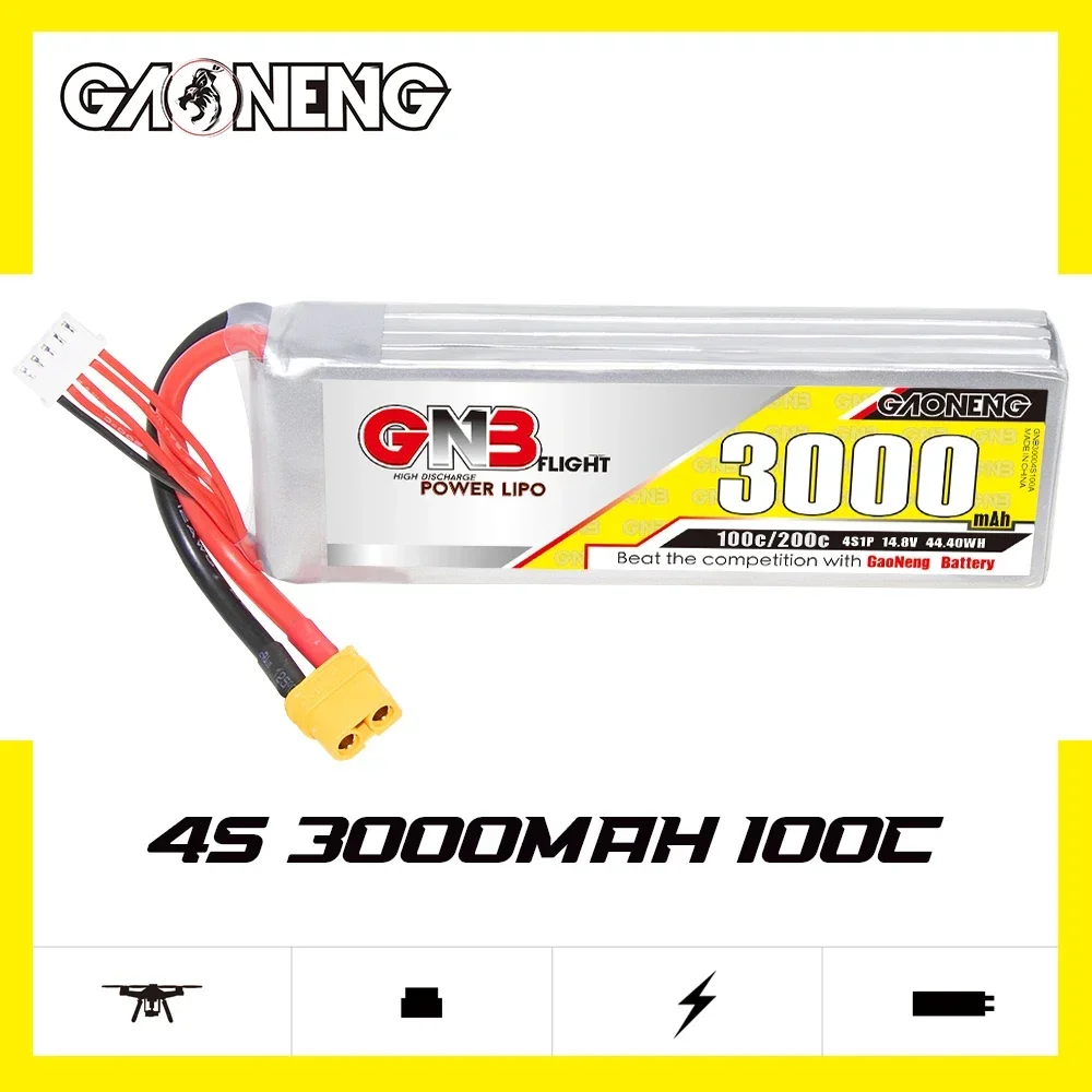 Lipo Battery 4S - GAONENG GNB 3000mAh 4S 100C 200C