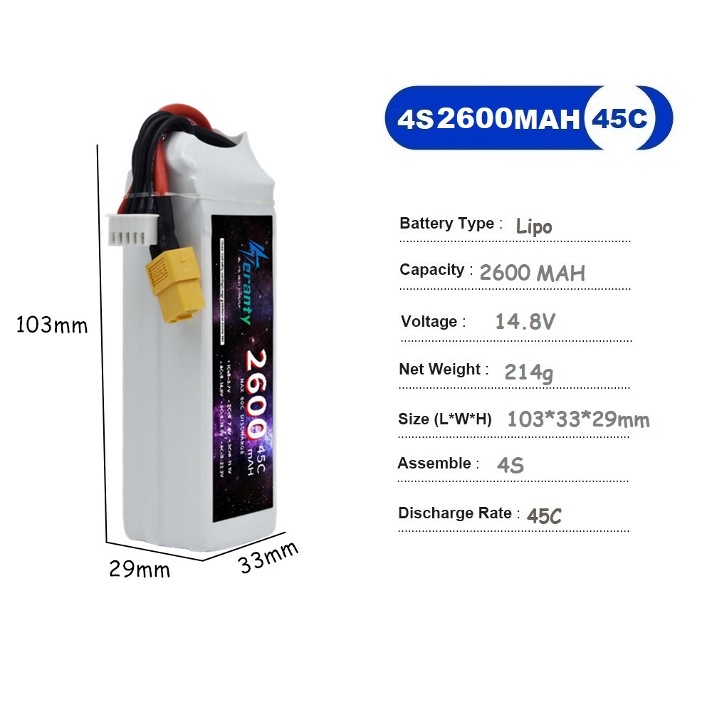 4S LiPo Battery 14.8V 1500mah  - Lipo Battery 4S 评论和价格