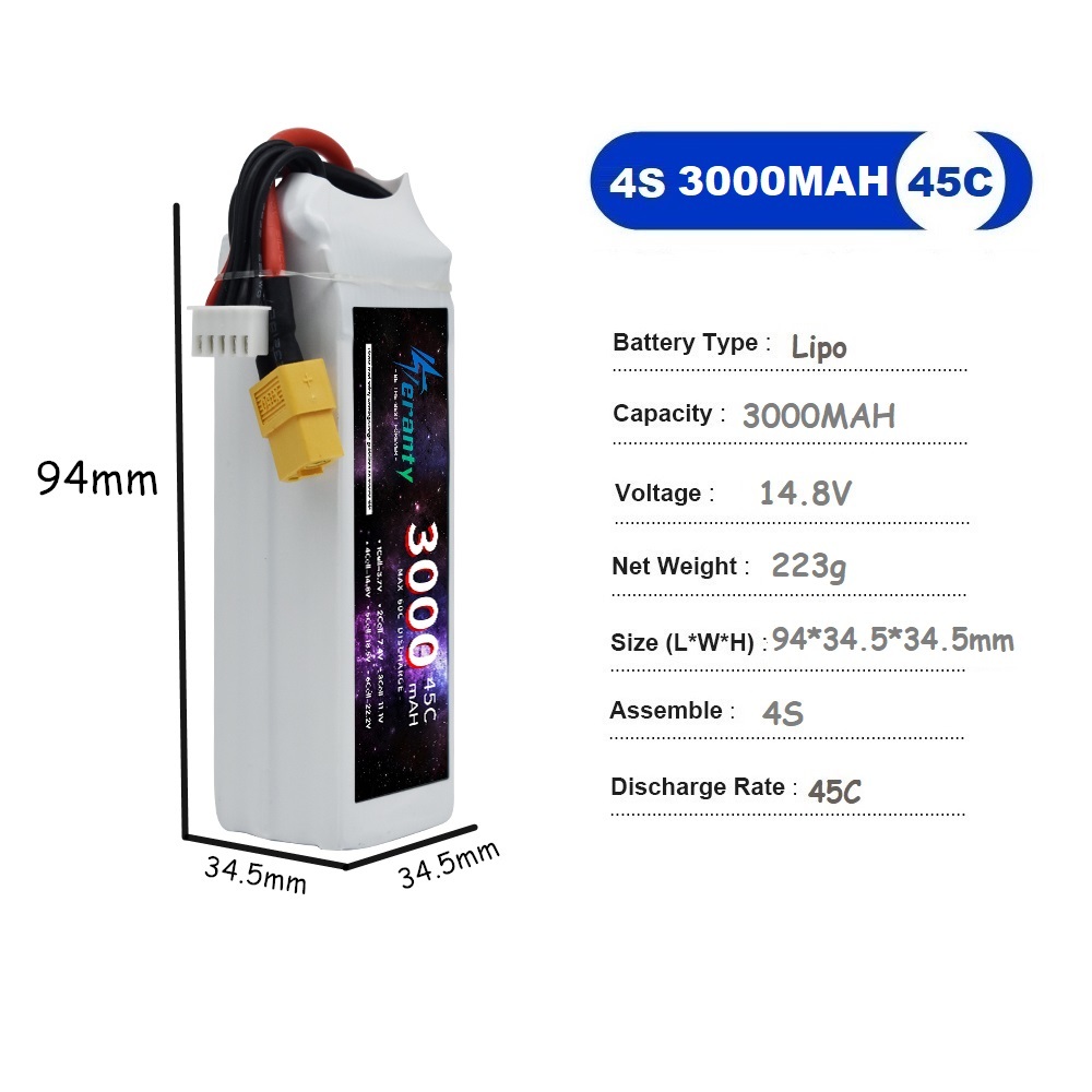4S LiPo Battery 14.8V 1500mah  - Lipo Battery 4S 评论和价格