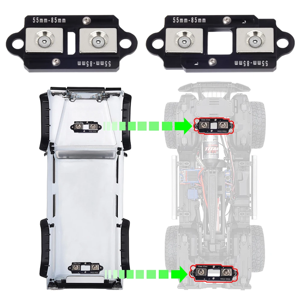 4PCS 55-85mm Adjustable Magnet - Body Shell Rc 评论和价格