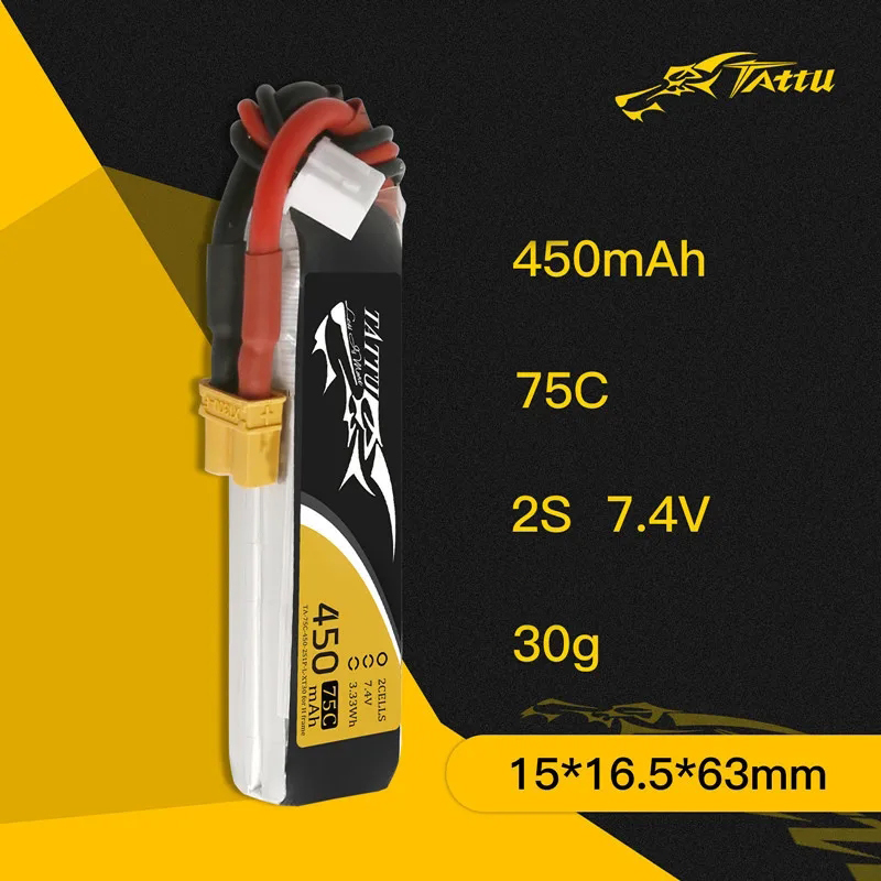 3Pcs NEW TATTU 450/500/550mAh  - Lipo Battery 4S 评论和价格